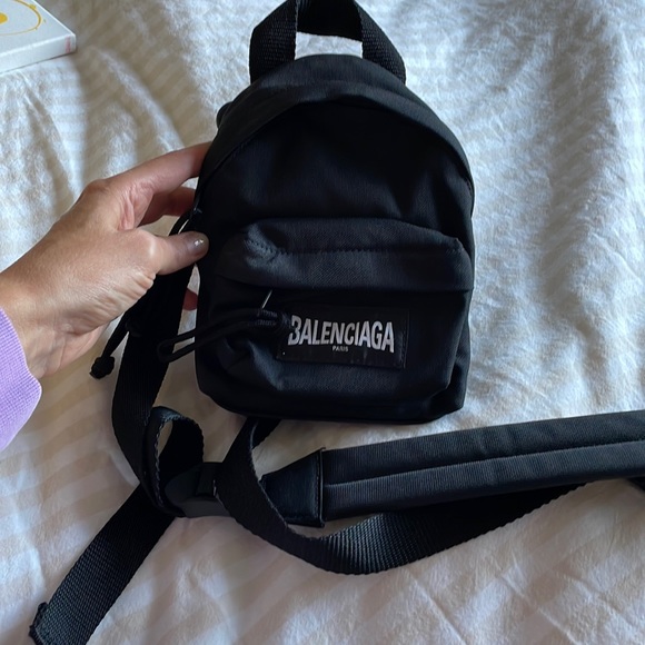 Balenciaga mini nylon backpack 🎒crossbody bag - Picture 2 of 12
